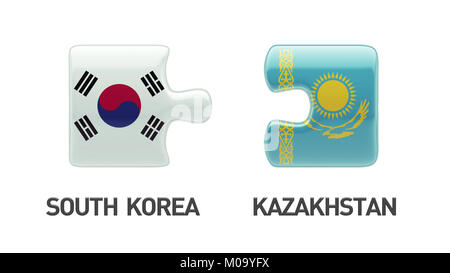 Länder mit hoher Auflösung Puzzle Konzept Stockfoto