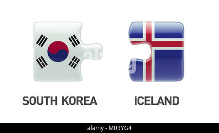 Länder mit hoher Auflösung Puzzle Konzept Stockfoto