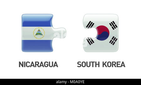 Länder mit hoher Auflösung Puzzle Konzept Stockfoto