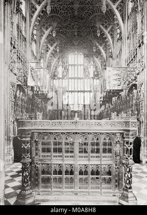 Das Henry VII Marienkapelle, aka Henry VII Kapelle, Westminster Abbey, London, England. Von den Wundern der Welt, veröffentlicht C 1911. Stockfoto