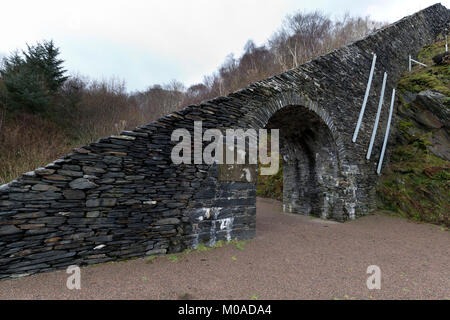 Ballachulish Schiefer arch und schiefe Ebene Stockfoto