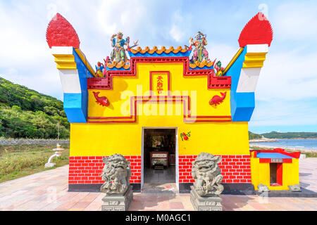 Eine kleine tien Hou Tempel in matsu Stockfoto