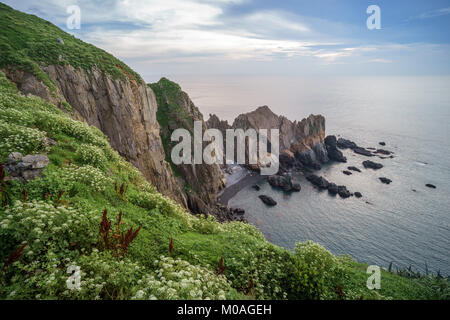 Lohan Flach, aka Three-Colored Stein in dongyin Stockfoto