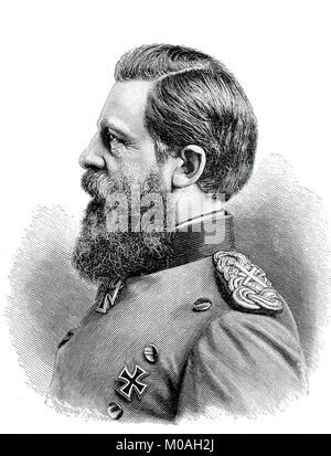 Friedrich III., 18. Oktober 1831 - 15. Juni 1888, wurde der deutsche Kaiser und König von Preußen, digital verbesserte Reproduktion des Originals aus dem Jahr 1880 Stockfoto