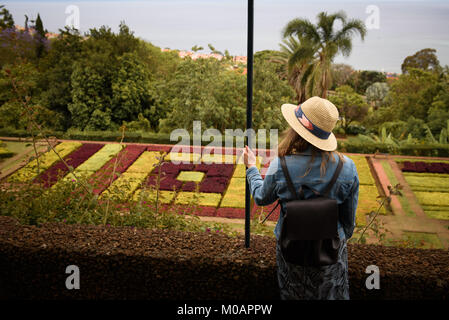 Botanischer Garten in Funchal, Madeira, Portugal. Stockfoto