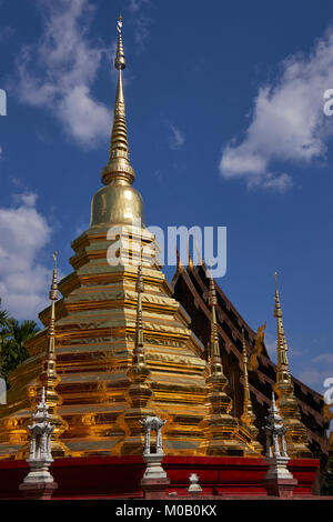 Wat Phan Tao, ein historischer Tempel in Chiang Mai, Thailand Stockfoto