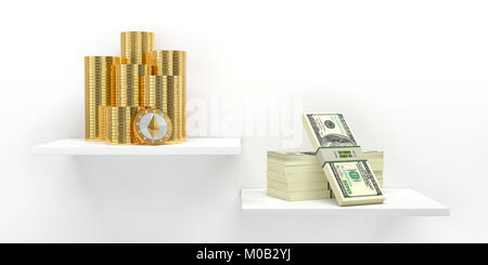 Des astraleums Münzen Stockfoto