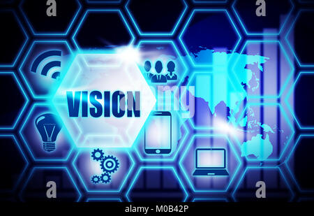 Vision Konzept Abbildung Stockfoto