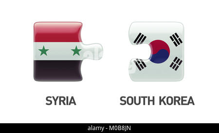 Länder mit hoher Auflösung Puzzle Konzept Stockfoto