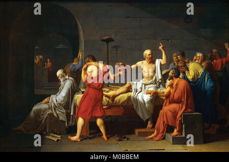 Tod des Sokrates Stockfoto
