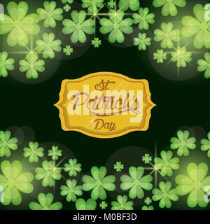 Saint Patrick Tage Card Stock Vektor