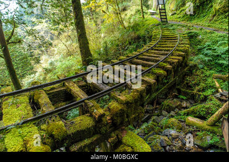 Verlassenen Bahnstrecken in Yilan, Taiwan Stockfoto