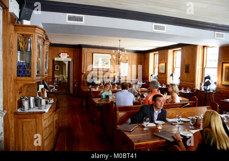 Historische Orte mit der Geschichte von Alexander Hamilton in Leben und Tod verknüpft ist; in der bestehenden Fraunces Tavern Pearl st Manhattan New York Stockfoto