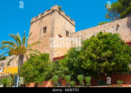 Die Burg von Denia, Denia, Alicante, Spanien. Stockfoto