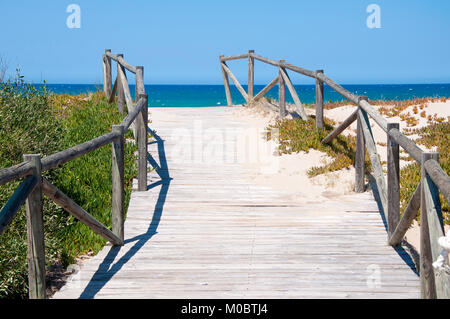Playa Deveses, Denia, Alicante, Spanien. Stockfoto