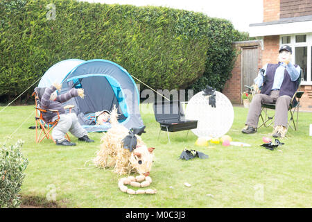 Pattingham Scarecrow Festival 2017 Stockfoto