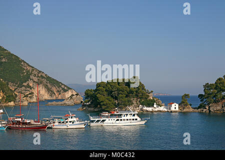 Griechisch-orthodoxen Kirche auf der Insel Panagias Parga Griechenland Stockfoto