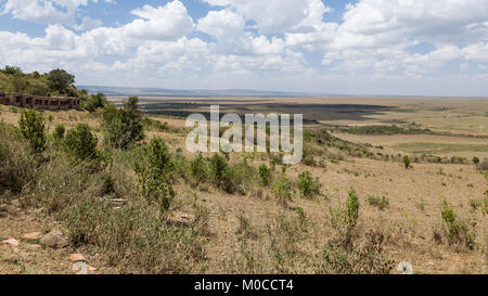 Hotel Serena, Masai Mara, Kenia - Oktober 2017: Serena Hotel/Lodge die luxuriöse Unterkunft mit schöner Aussicht Gäste selbst in die m Safari bieten Stockfoto