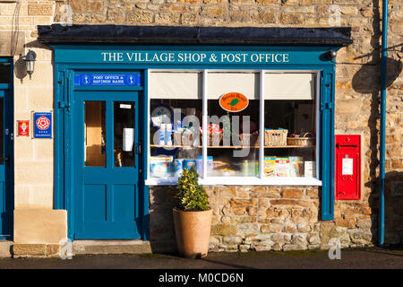 Der Dorfladen & Post im Pilsley, Derbyshire, England, Großbritannien Stockfoto