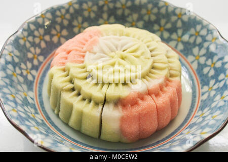 Snowy Haut mooncake während des Chinesischen Mitte gegessen - Herbst Festival Stockfoto