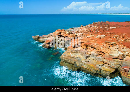 Felsige Küstenlinie, Gantheaume Point, Broome, West Kimberley, Western Australia Stockfoto