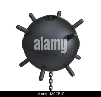 Naval Mine isoliert Stockfoto