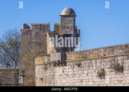 Turm von Santiago da Barra Festung, im Hafen von Viana Do Castelo entfernt in Norte Region von Portugal Stockfoto