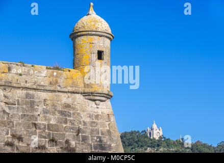 Santiago da Barra Festung, im Hafen von Viana Do Castelo entfernt in Norte Region von Portugal Stockfoto