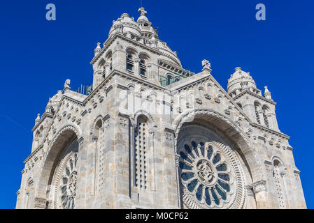 Wallfahrtskirche Santa Luzia und das Heiligste Herz Jesu in Viana do Castelo Stadt in der Provinz Minho, Portugal Stockfoto