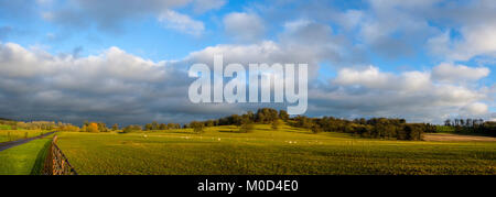 Jerusalem Hügel, in der Nähe von Sherborne in Dorset. Am späten Nachmittag, wenn das Licht war die Beleuchtung der Tal in der Blackmore Vale Credit: David Hansford Fotografie/Alamy leben Nachrichten Stockfoto