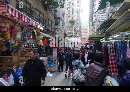 Wan Chai Markt in Hongkong Stockfoto