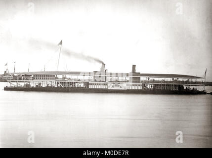 Raddampfer, der Ragoon, Yangon, Myanmar, Myanmar, 1880 Stockfoto