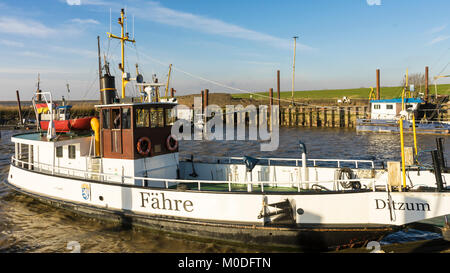 Fähre petkum Greetsiel Ostfriesland Deutschland Stockfoto