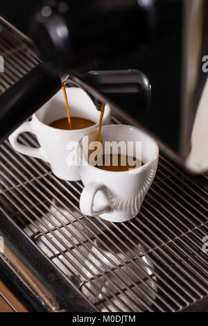 Zwei Tassen Kaffee Stockfoto