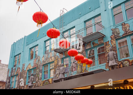 San Fransisco, APR 17: Die historischen Chinatown am 17.April 2017 in San Francisco, Kalifornien Stockfoto