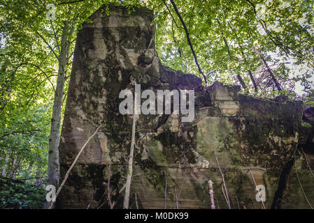 Aufenthalt von Martin Bormann, persönliche Hitlers Sekretärin in Wolf's Lair - der Sitz von Adolf Hitler in der Nähe von Gierloz Dorf, Polen Stockfoto