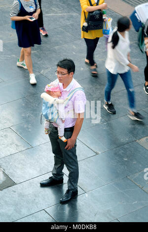 Zhengyang Fußgängerzone, Guilin, Guangxi Provinz, China Stockfoto