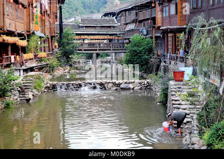 Zhaoxing Dorf, Liping County, Provinz Guizhou, China Stockfoto