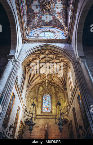 Innenraum der Kathedrale von Braga, eine der ältesten Städte in Portugal, in der historischen Provinz Minho Stockfoto