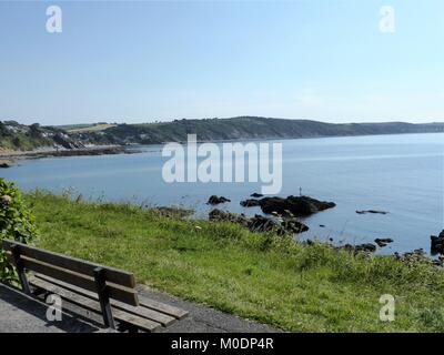 Malerischer Blick auf Bucht von Looe, Cornwall, Großbritannien Stockfoto