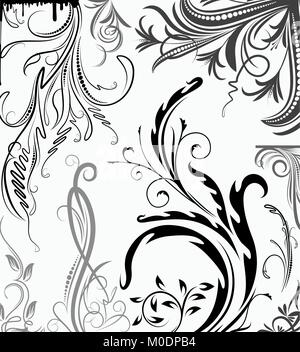 Einstellen der Designelemente. Stock Vektor