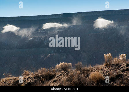 Bewässerung Lagerbestände bei Freeport-McMoRan Copper & Gold Inc. Tyrone Mine in der Nähe von Silver City, New Mexico, USA Stockfoto