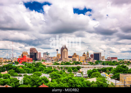 Die Skyline von San Antonio, Texas, USA Innenstadt. Stockfoto