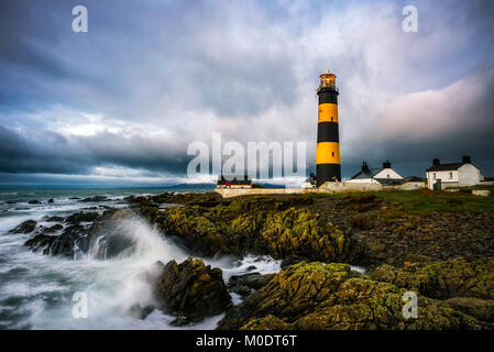 St. Johns Point Lighthouse in der Grafschaft - Nordirland Stockfoto