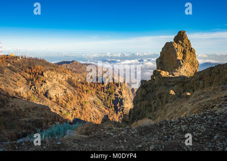 Eine bergige Landschaft im Westen der Insel Gran Canaria. Stockfoto