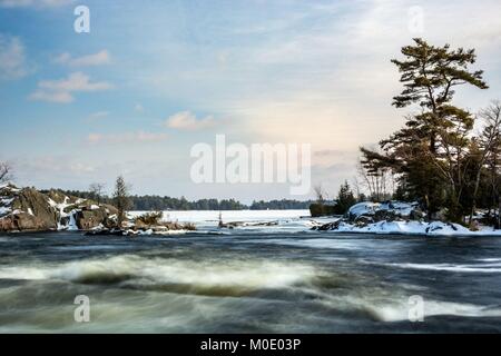 Burleigh fällt im Winter Stockfoto