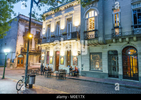 Buenos Aires Argentinien, historisches Zentrum, San Telmo Plaza Dorrego, Nachtabend, Todo Mundo Club, Restaurant Restaurants Essen Essen Essen Café Cafés, Restobar, si Stockfoto