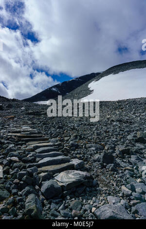 Wandern im Nationalpark Jotunheimen in Norwegen Stockfoto