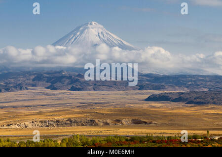 Blick auf einem der Gipfel der Berg Ararat Ararat in der Türkei so wenig bekannt. Stockfoto