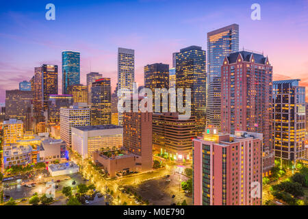 Die Innenstadt von Skyline von Houston, Texas, USA. Stockfoto